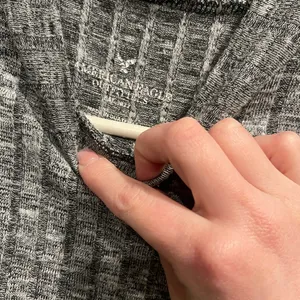 American Eagle Outfitters Gray Off The Shoulder Ribbed Knit Top thumbnail 3