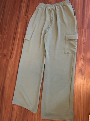 Derek Heart Sage Green Wide-Leg Pants L thumbnail 10