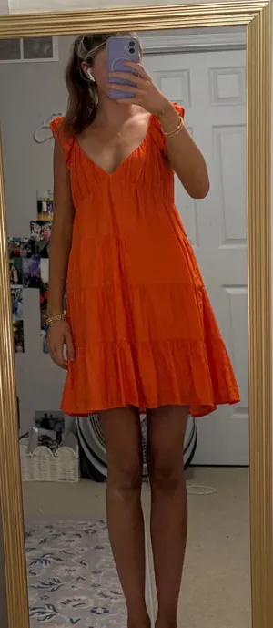 Blu Pepper orange dress thumbnail 3