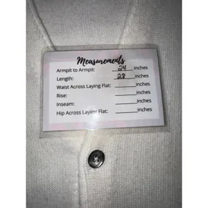 Vintage Izod Cardigan Sweater White Acrylic V-Neck Button Front Large USA Made thumbnail 6