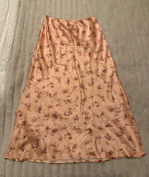 Reformation Layla Silk Skirt Floral Midi thumbnail 1