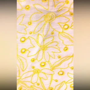 Lilly Pulitzer Blossom Dandelion Embroidered Eyelet Dress Size 2 thumbnail 3