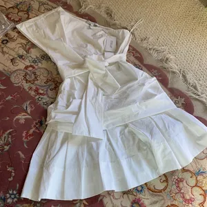 DEREK LAM 10 CROSBY Tie Front Poplin dress thumbnail 4