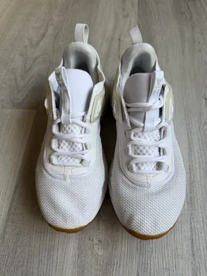 Under Armour Project Rock HOVR Training Shoes White Gum Sole men’s 9.5 thumbnail 1