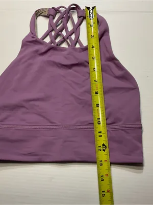 Lululemon Free to Be High-Neck Longline Bra Wild A/B Cup - Wisteria Purple Sz 6 thumbnail 6