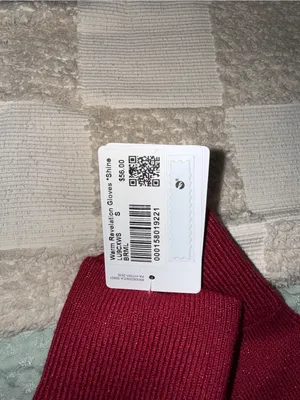 NWT Lululemon Warm Revelation Gloves *Shine size Small thumbnail 2