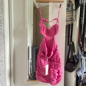 Oh Polly NWT Hot Pink Jaslene Ruched Corset Mini Dress thumbnail 6