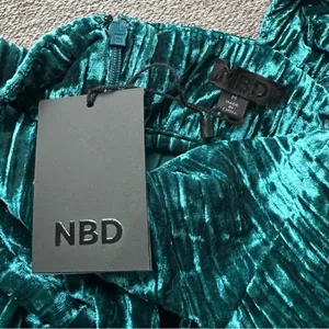 NWT NBD by Revolve Abriel Mini Dress in Teal Green Medium thumbnail 3