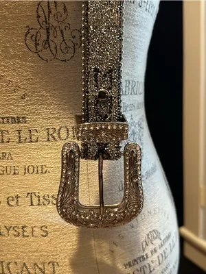Stanley Silver Crystal-Embellished Western Belt thumbnail 5