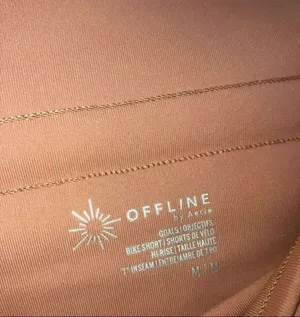 Offline aerie bike short high rise 7” inseam Sz Medium Colorblock Active #1200 thumbnail 4
