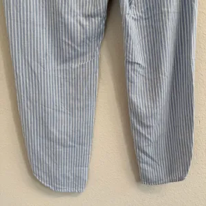 Marine Layer Allison Pant Blue/White Striped Size Small‎ Tencel Elastic thumbnail 9