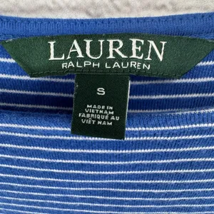 Lauren Ralph Lauren LRL Top Women's S Blue White Striped 3/4 Bell Sleeve Classic thumbnail 3