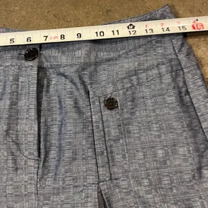 Derek Lam For Design Nation Blue Chambray Woven A-Line, Pleated Mini Skirt 8 thumbnail 11