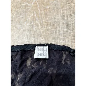 Hanky Panky Signature Lace V-Neck Cami Black Size Medium Stretch Vintage Y2K 90s thumbnail 10