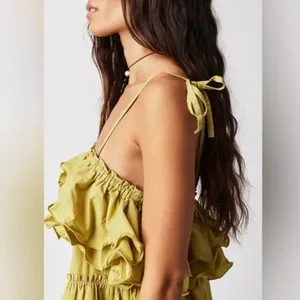 NWOT Free People Have A Thing For You Mini Dress In Palm Leaf Small thumbnail 5