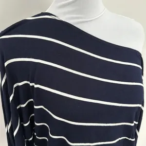 White Birch Navy and White‎ Striped Top Sz SM thumbnail 2