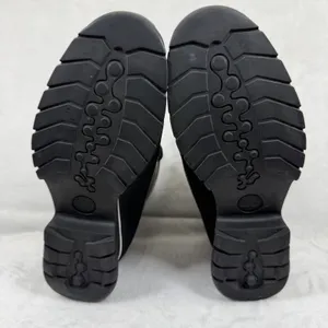 Timberland Black Leather Heeled Ankle‎ Boots Contrast Stitching Lace Up 7.5 READ thumbnail 14