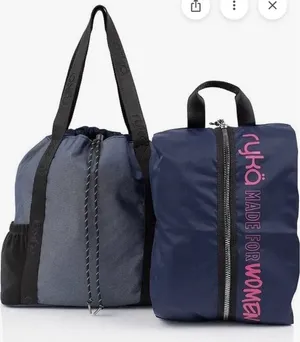 NWT Ryka Womens Venture Durable Nylon Drawstring Hiking Backpack Blue $100 FF404 thumbnail 1