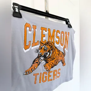 NWOT Clemson University Tube Top Strapless Goodie Two Sleeves Size Large thumbnail 3