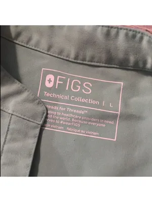 Figs Green Rafaela Oversized Scrub Top Size Large thumbnail 4