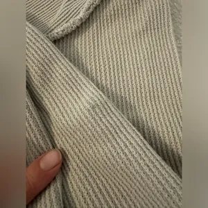 We The Free Asher Thermal Tan Oversized V-neck Long Sleeve Top Size Medium READ thumbnail 3