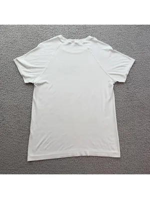 Gymshark White Performance T Shirt Womens S Athletic Gym Training Minimal Logo T thumbnail 2