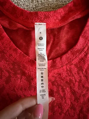 Lululemon Swiftly Tech Short Sleeve Red thumbnail 3