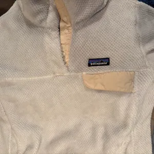 Patagonia Womens Re-Tool Snap-T‎ Polartec Fleece Pullover Jacket Beige Medium thumbnail 4