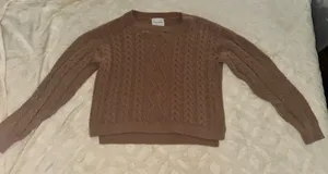 Pink Rose Cropped Sweater thumbnail 1