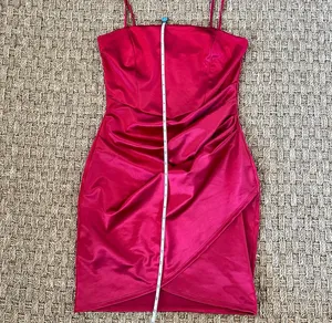Windsor Red Satin Mini Dress Size Medium thumbnail 7