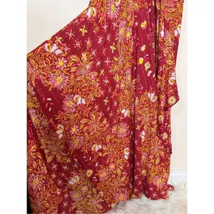 Poupette St. Barth Pink Floral Maxi Dress S thumbnail 5