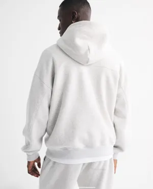 Abercrombie Essential Popover Hoodie Grey thumbnail 2