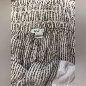 Aerie linen striped pants size small thumbnail 5