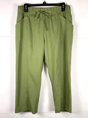 Reel Legends Olive Green Wide-Leg Crop Pants thumbnail 9