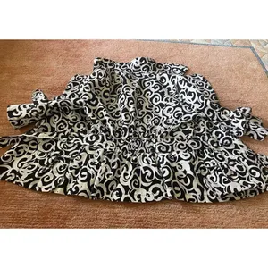 Luii byAnthropologie Black White Swirl Print Belted Short Trench Jacket Small thumbnail 4