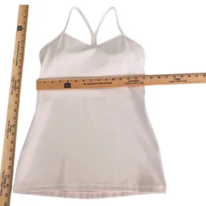 Lululemon Power Y Tank Everlux Silk Rose Size 8 Light Support B/C Cup Shelf Bra thumbnail 11