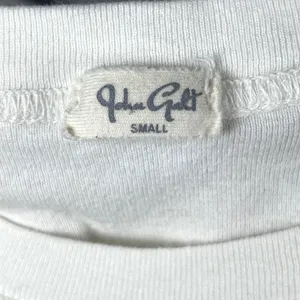 John Galt Brandy Melville Baby Tee Women's Embroidered‎ Cropped Y2K White Small thumbnail 5
