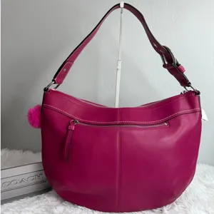 NWT y2k COACH Soho Pleated Leather Large Hobo Shoulder Bag F1373100 thumbnail 2