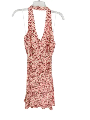 REFORMATION Delanie Mini Halter Dress in Alma Floral Tulip Print Size M thumbnail 10