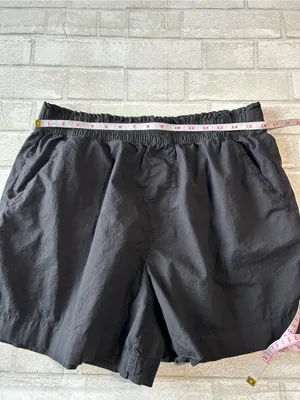 aerie Black Cotton Elastic-Waist Athletic Shorts thumbnail 5