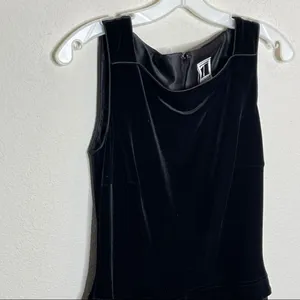 Vintage Tadashi‎ Velvet Dress Black thumbnail 5
