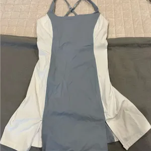 NWT Gold Hinge Cloud Blue Stripe Active Dress thumbnail 1