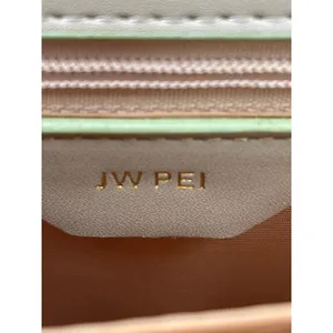 JW Pei Mini Flap Green Croc Faux Leather Vegan Crossbody Strap Bag Handbag OS thumbnail 7