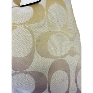 Coach‎ Beige Signature Canvas and Patent Leather Kisslock Framed Carryall Tote thumbnail 3