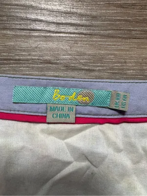 Boden Floral A-Line Skirt in Pastel Blue and Pink 6R thumbnail 2