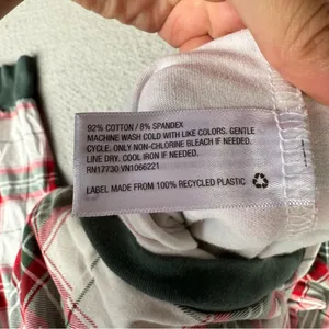 Hearth & Hand Magnolia Holiday Plaid One Piece Union Suit Snap Button Size Large thumbnail 7