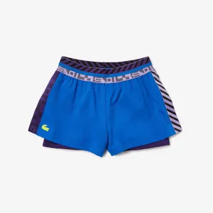 Lacoste Womens Sport Shorts Built In Liner Size Small Blue Purple Run Gym Active thumbnail 15