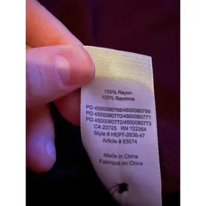 Wilfred Free Aritzia Tie Front Crop Top Large Burgundy Purple Short Sleeve Rayon thumbnail 4