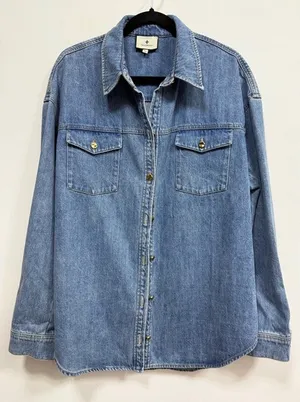 Tuckernuck Denim Button-Up  jacket Shirt S thumbnail 1