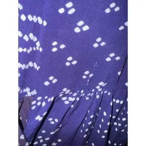 Free People Shibori Balloon Sleeve Tunic‎ Dress XS Patchwork Boho Hippie ~Flaw~ thumbnail 4